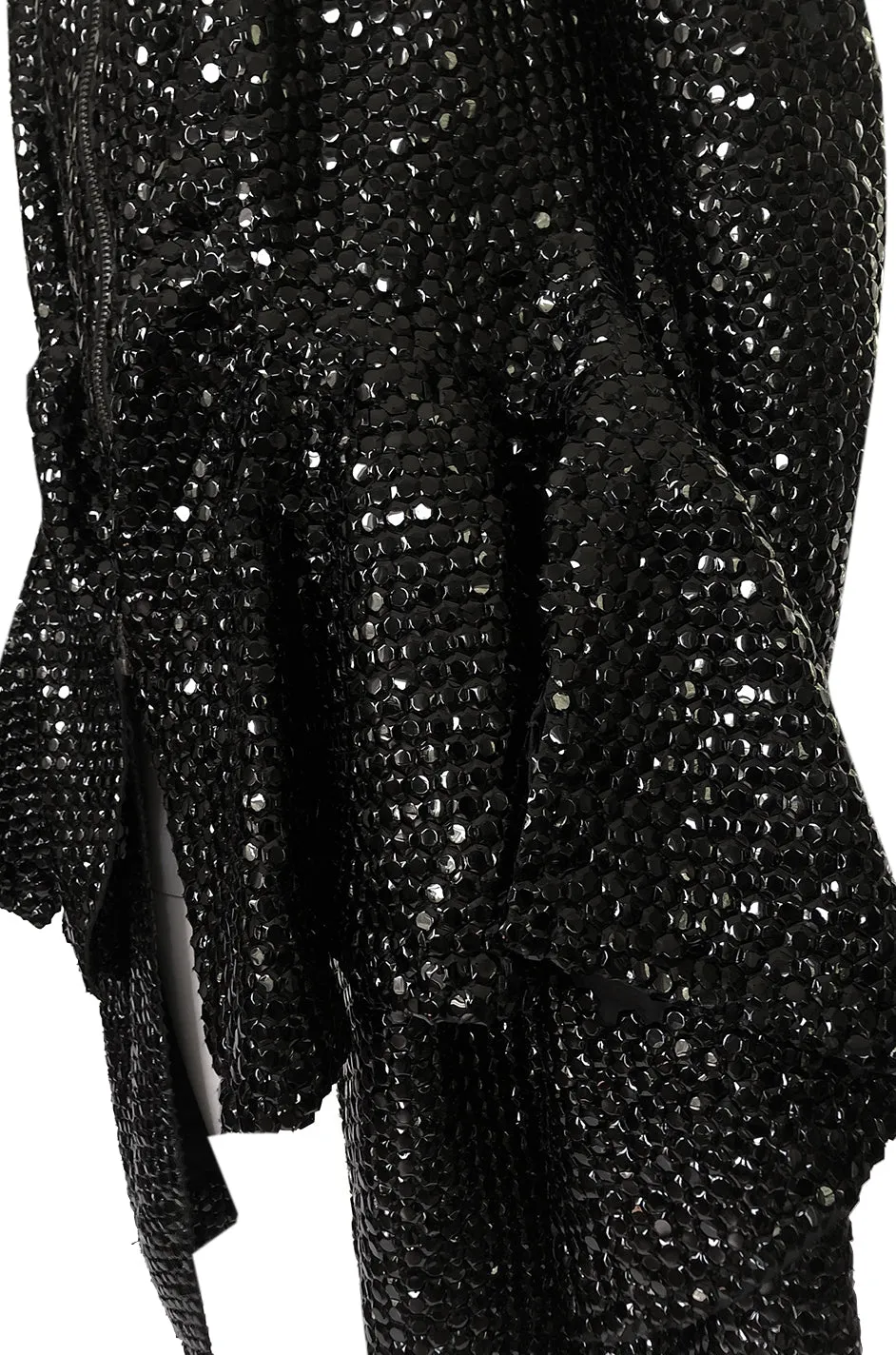 Fall 2008 Yves Saint Laurent by Stefano Pilati Runway Metal Sequin Coat