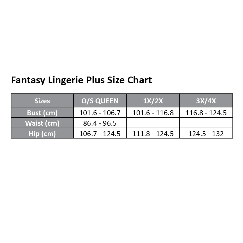 Fantasy Lingerie Goodnight Kiss Halter Teddy Bodystocking - Curvy