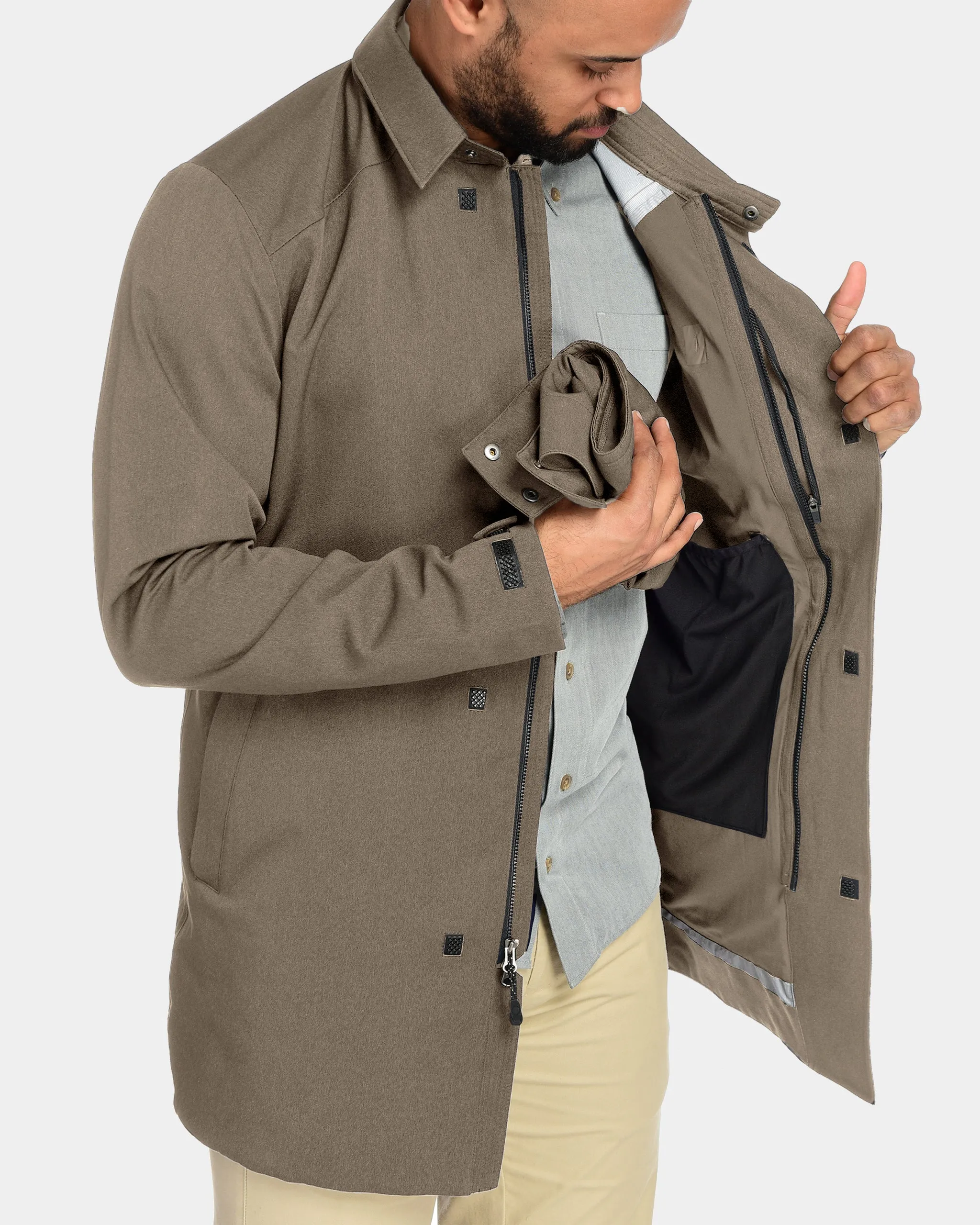 Fisher   Baker Chelsea Removable Hood Waterproof Trench Coat