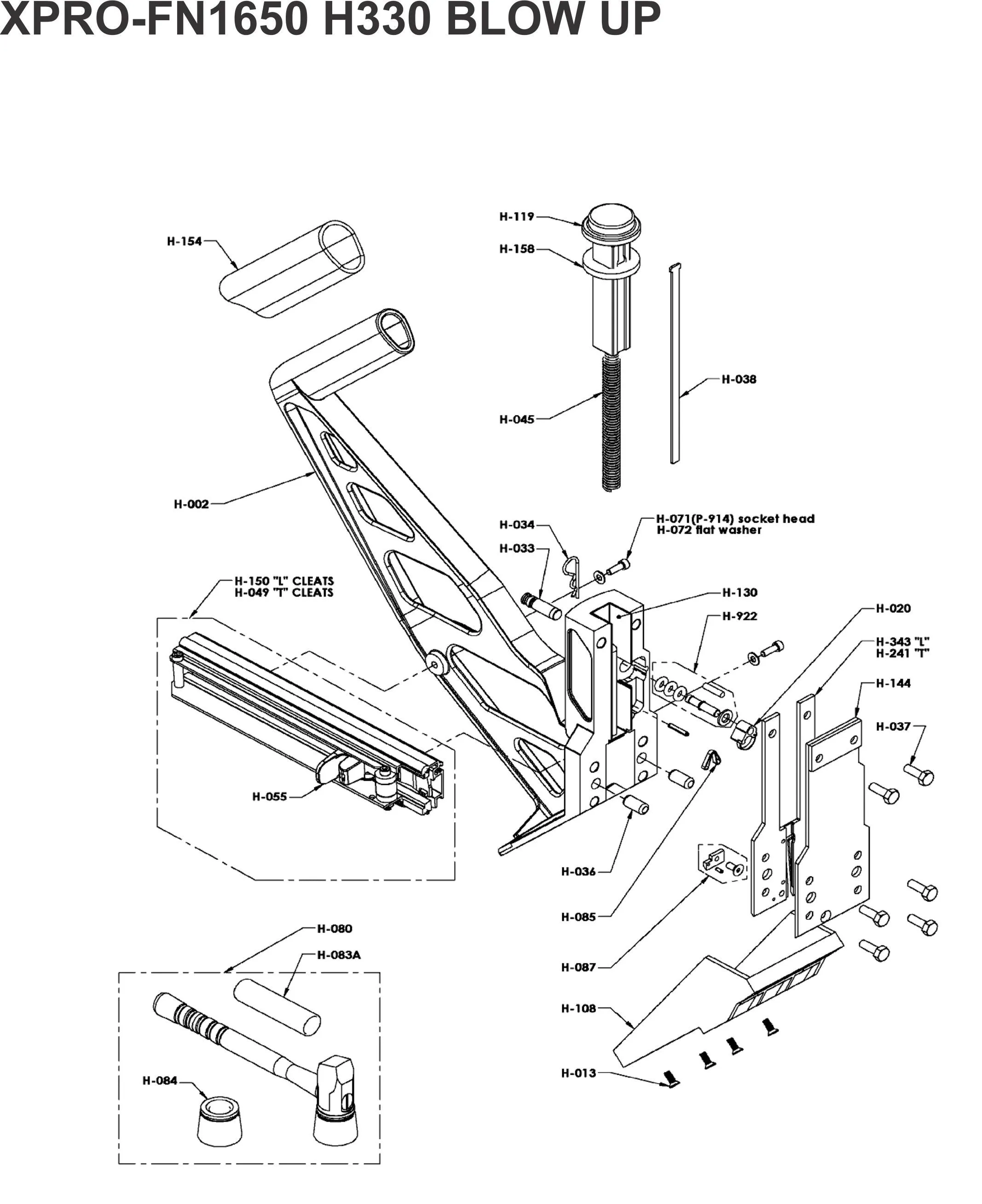 FLOORING NAILER PT MANUAL-H330