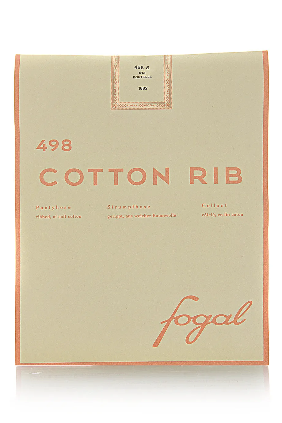 FOGAL 498 COTTON RIB 120 Brown Tights