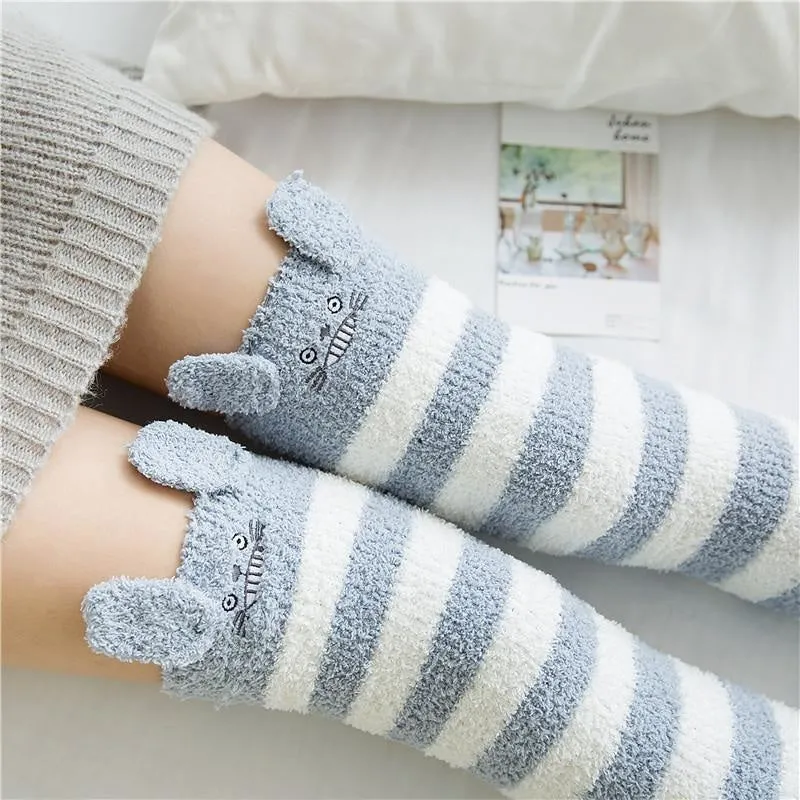 Fuzzy Thigh Highs (15  Styles)