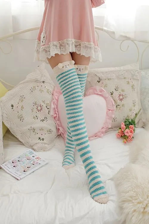 Fuzzy Thigh Highs (15  Styles)