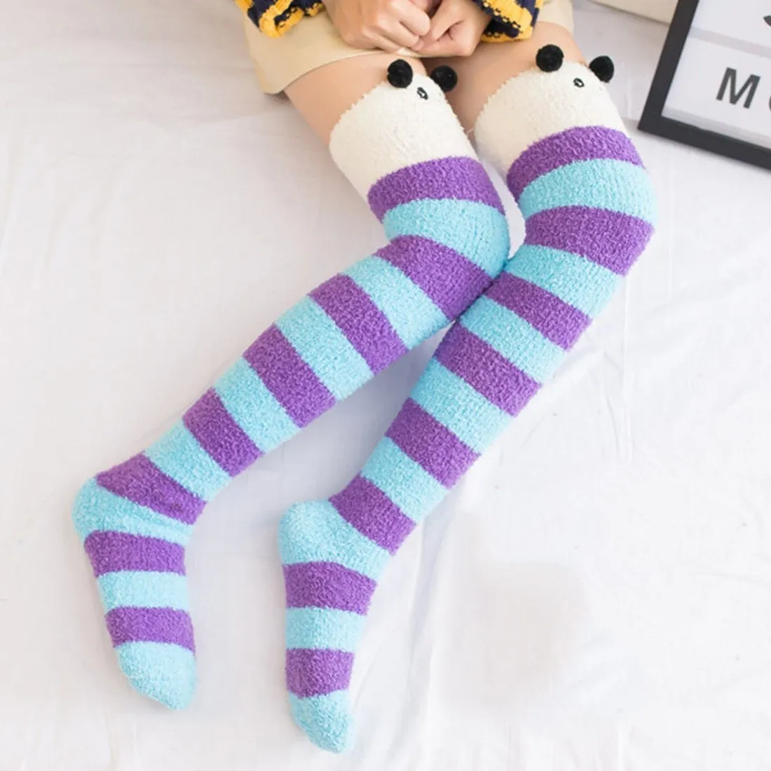 Fuzzy Thigh Highs (15  Styles)