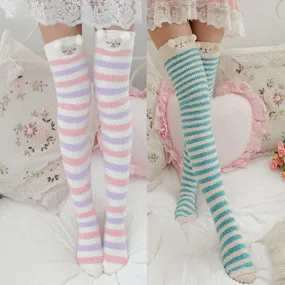 Fuzzy Thigh Highs (15  Styles)