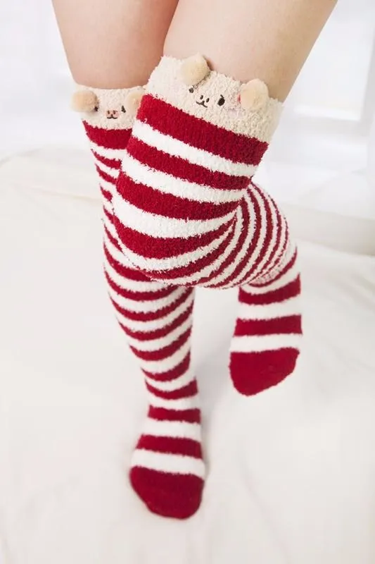 Fuzzy Thigh Highs (15  Styles)