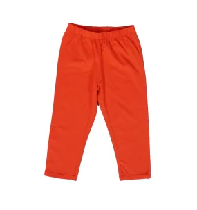 Girls Orange Capri Tights