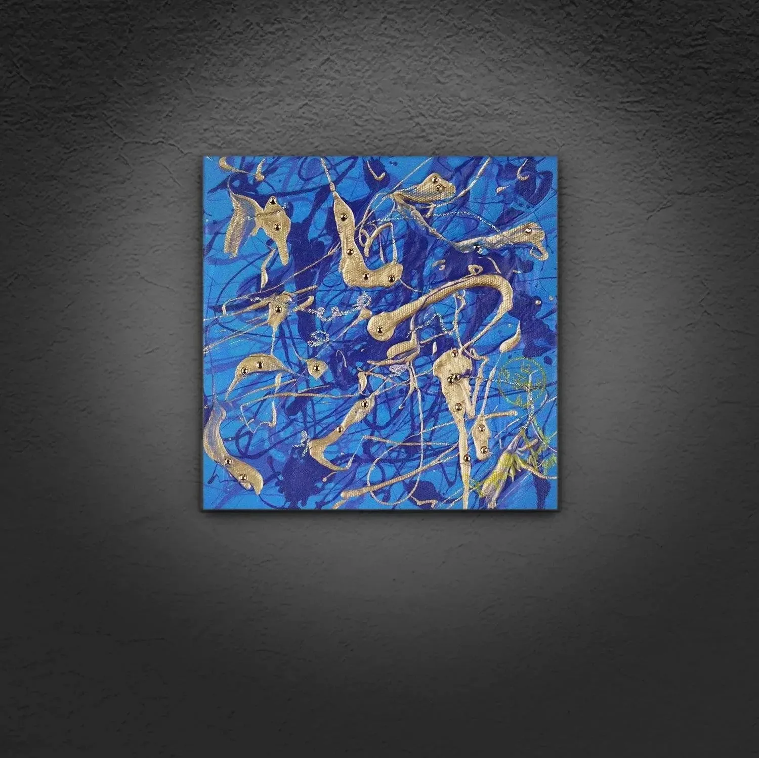 Golden Blue Spirits - Original Painting