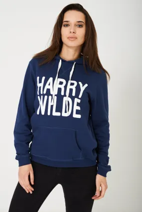 Harry Wilde Unisex Hoodie in Navy