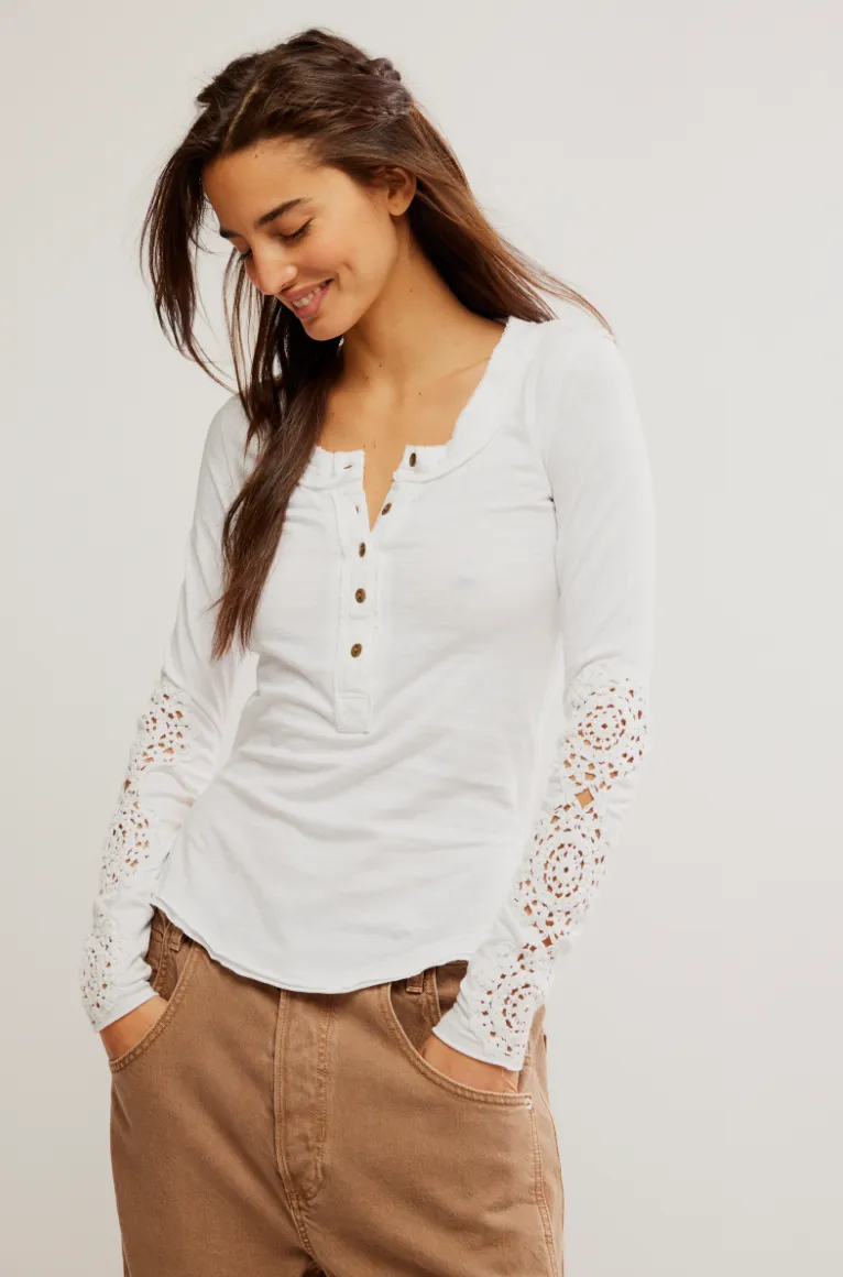 Ivory Henley Cuff Top