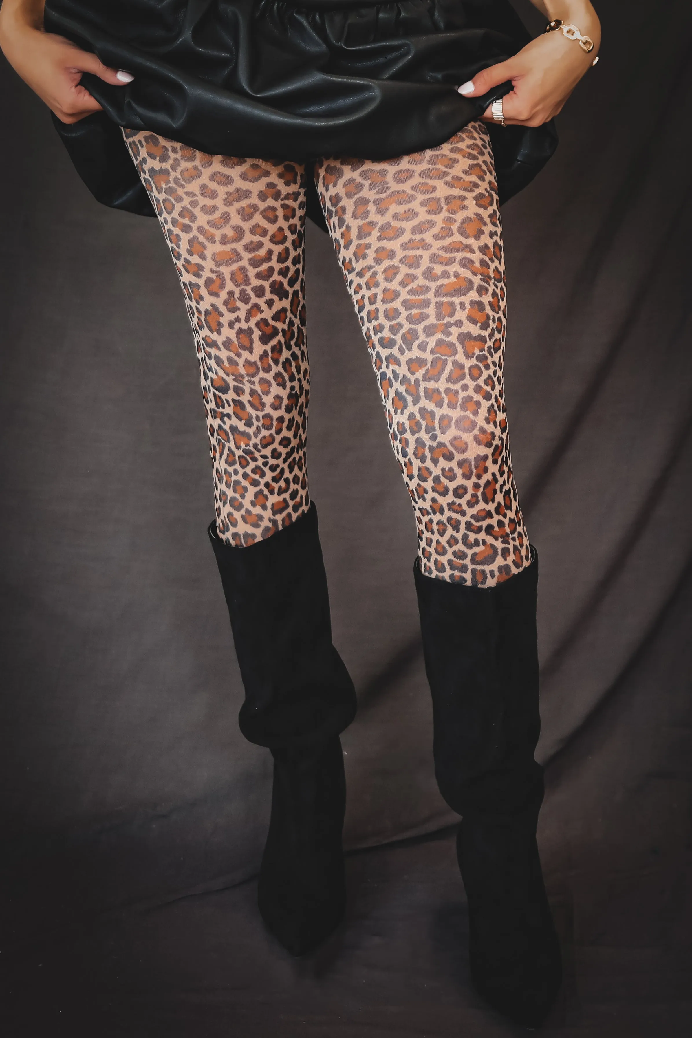 Just A Touch Of Leopard Tights