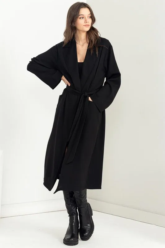 Keep Me Close Belted Women's Trench Coat