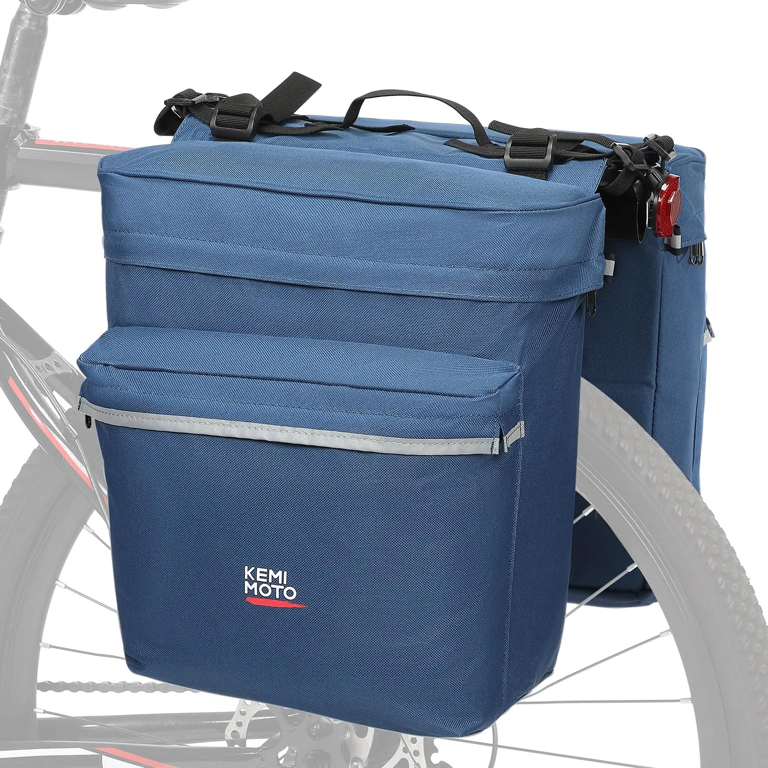 Kemimoto Bike Bag Bicycle Panniers Rear Rack Bag