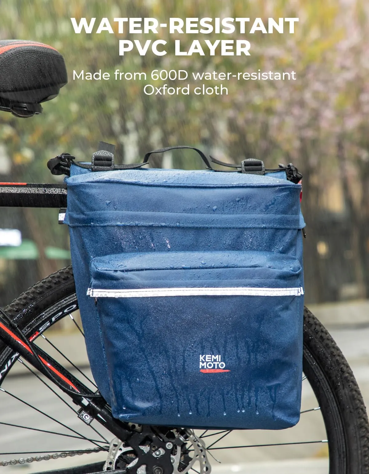 Kemimoto Bike Bag Bicycle Panniers Rear Rack Bag