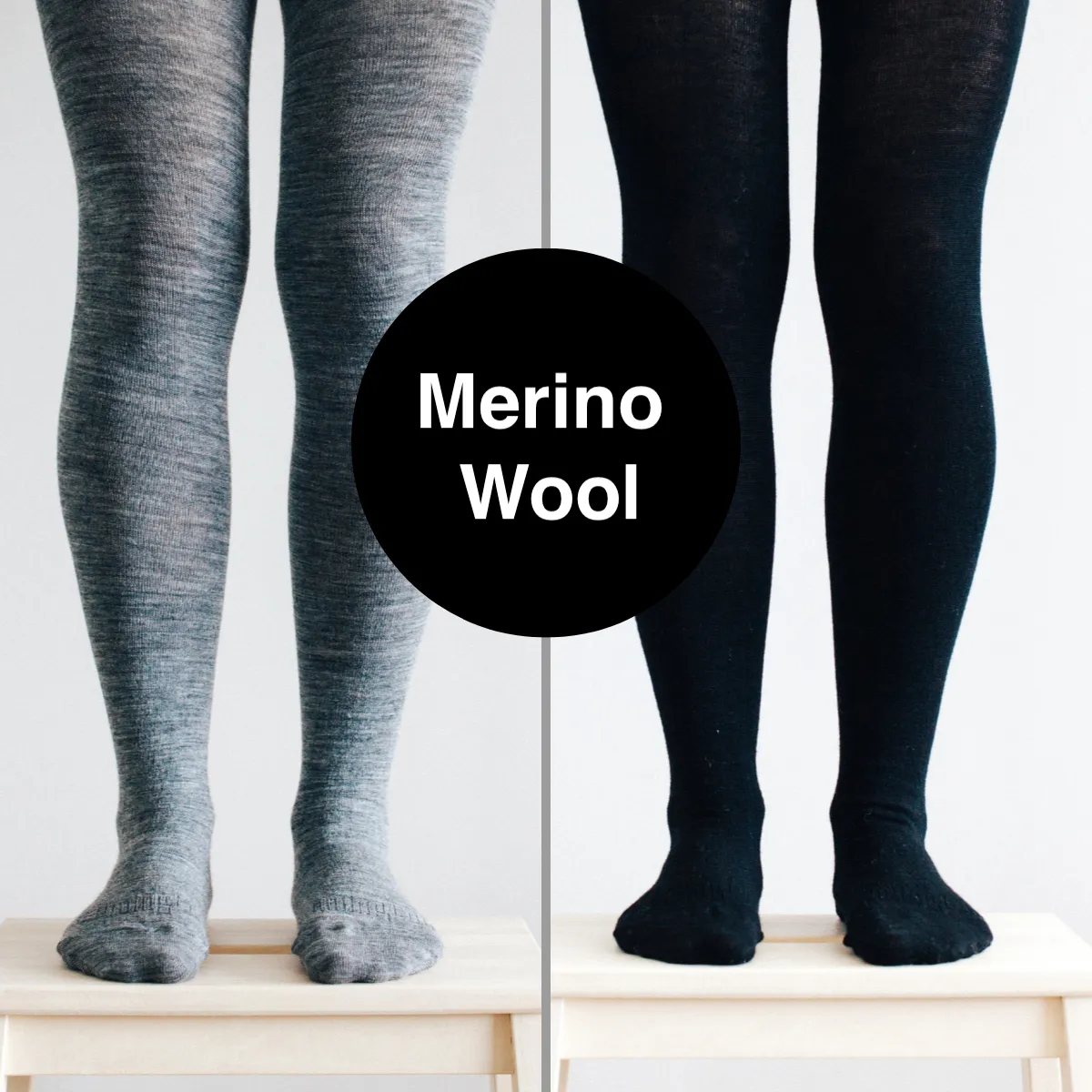 Lamington Merino Tights Plain - Grey Adult