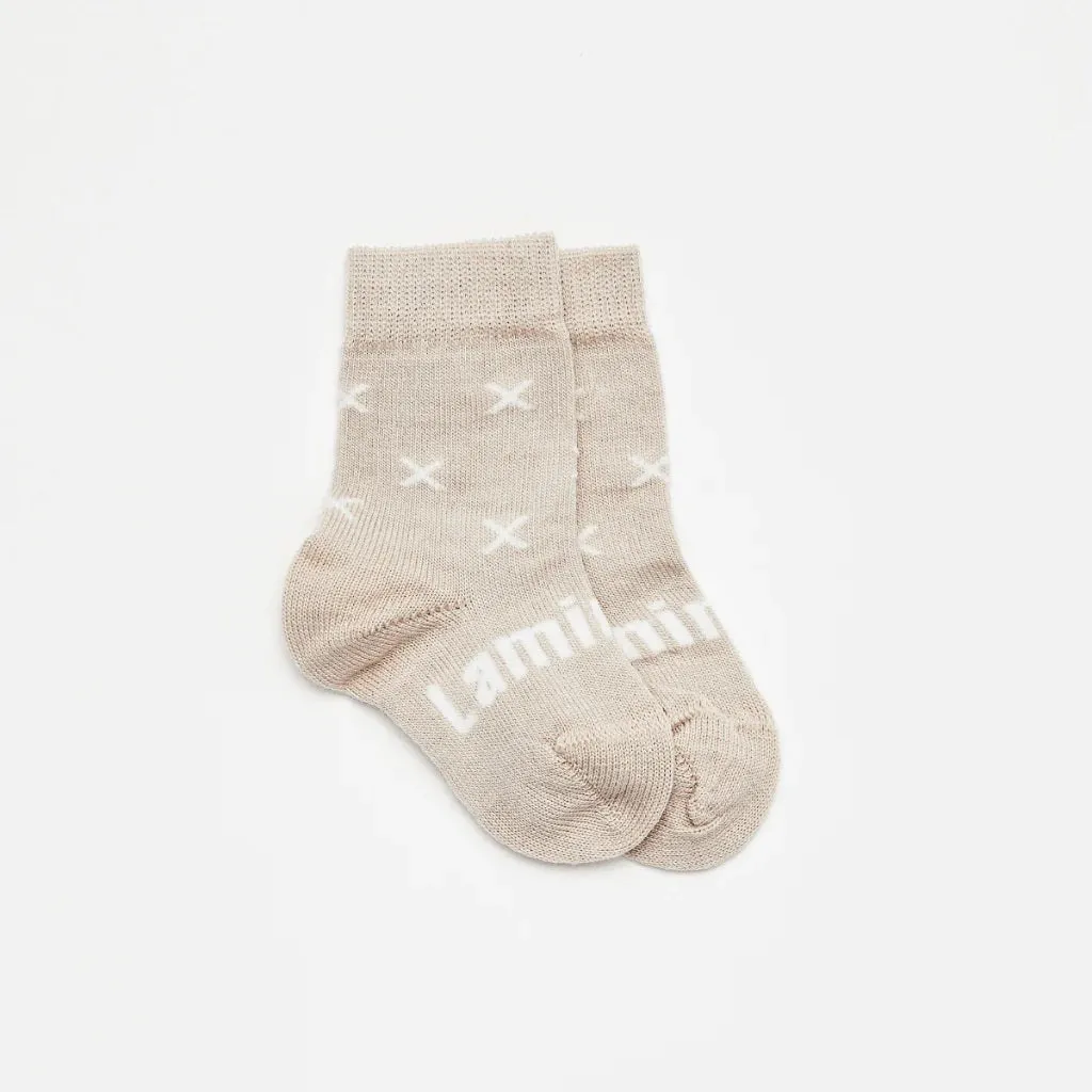 LAMINGTON - MERINO WOOL CREW SOCKS - TEDDY