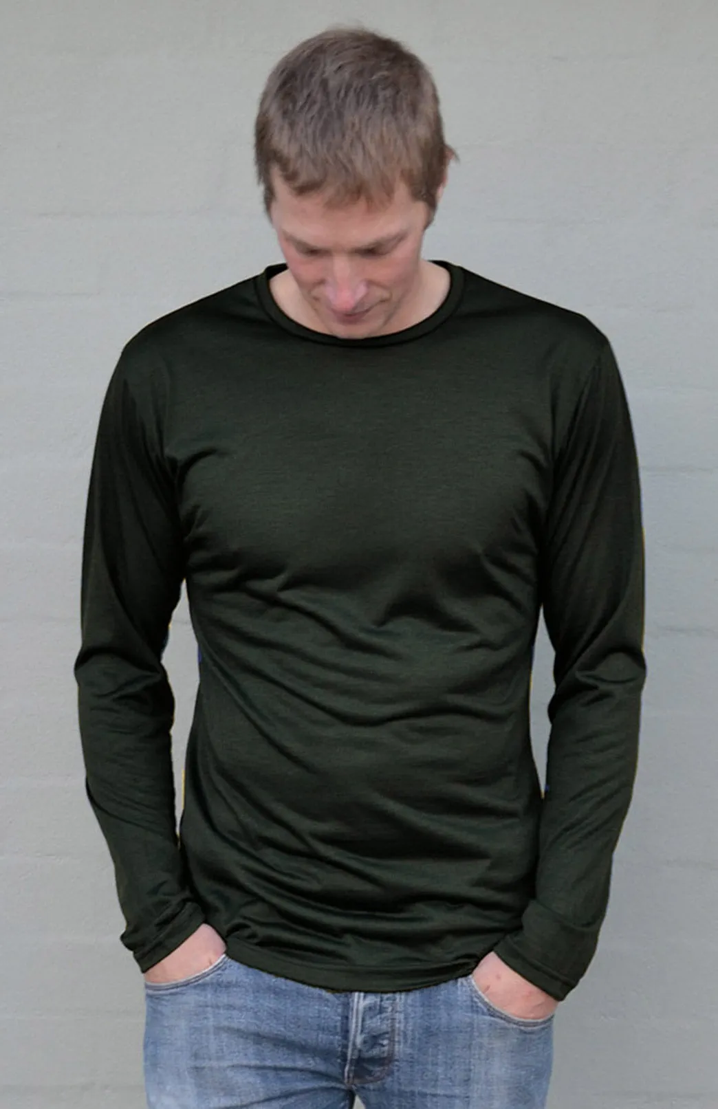 Long Sleeved Crew Neck Top 170g