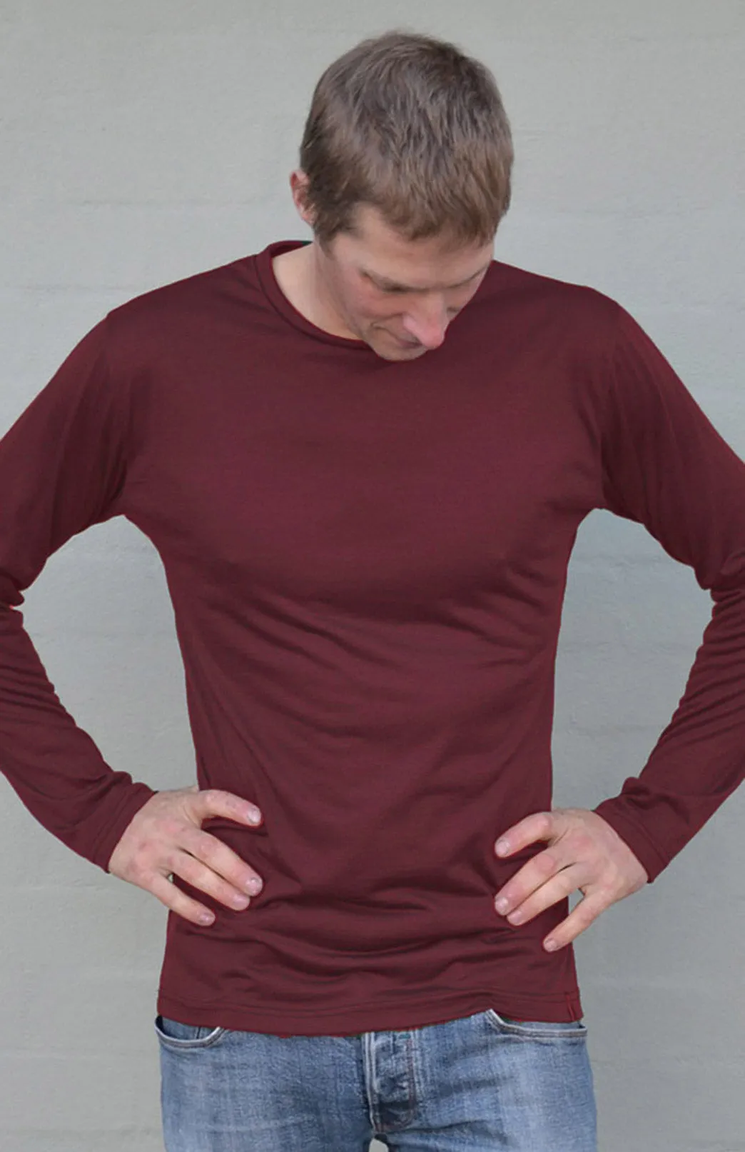 Long Sleeved Crew Neck Top 170g