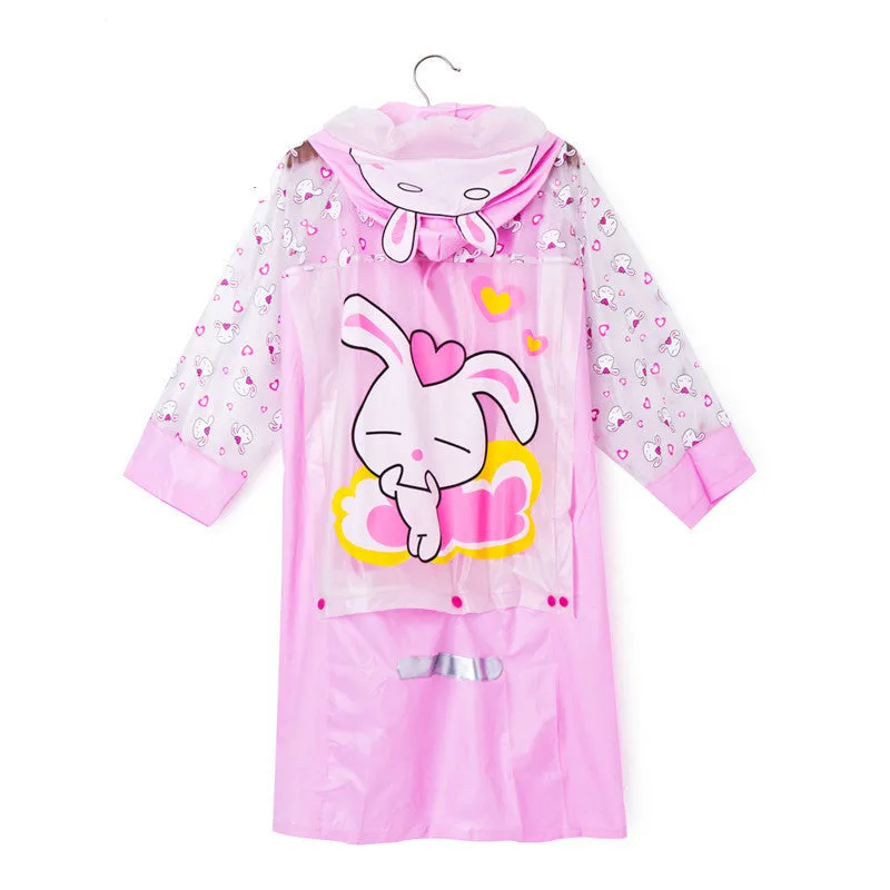 Long Style Kids Raincoat - Free Shipping to N.A.