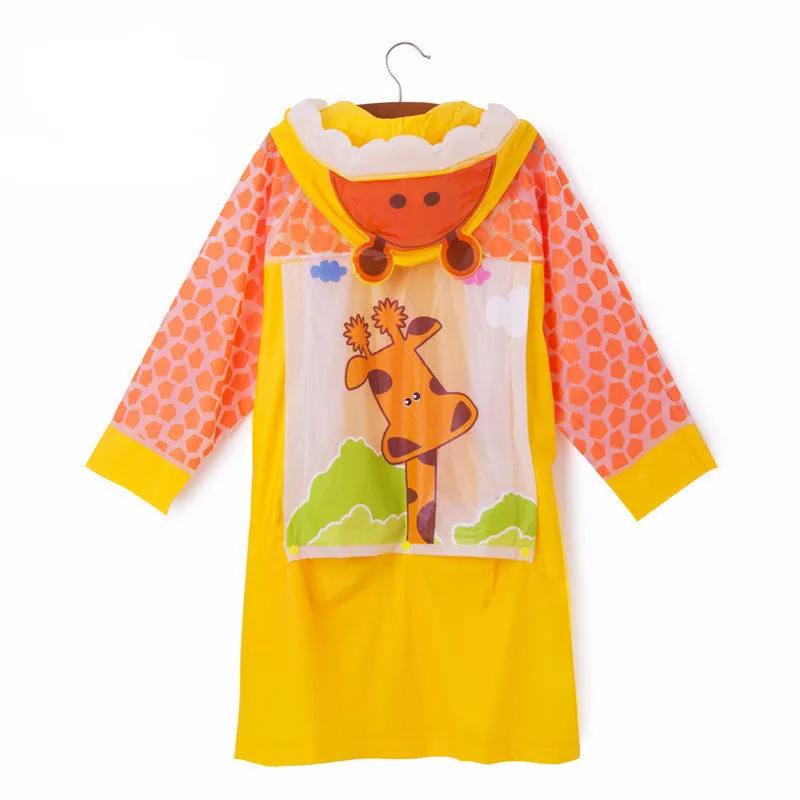 Long Style Kids Raincoat - Free Shipping to N.A.