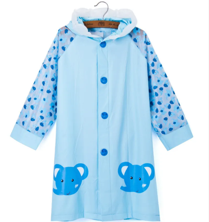 Long Style Kids Raincoat - Free Shipping to N.A.