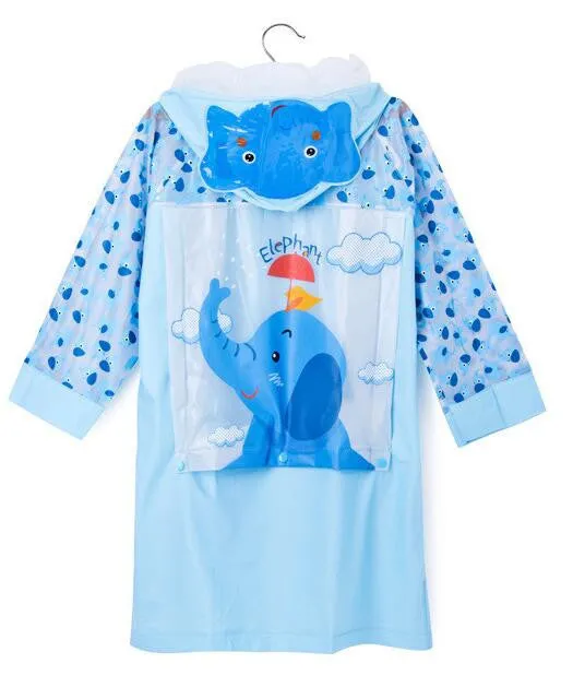 Long Style Kids Raincoat - Free Shipping to N.A.