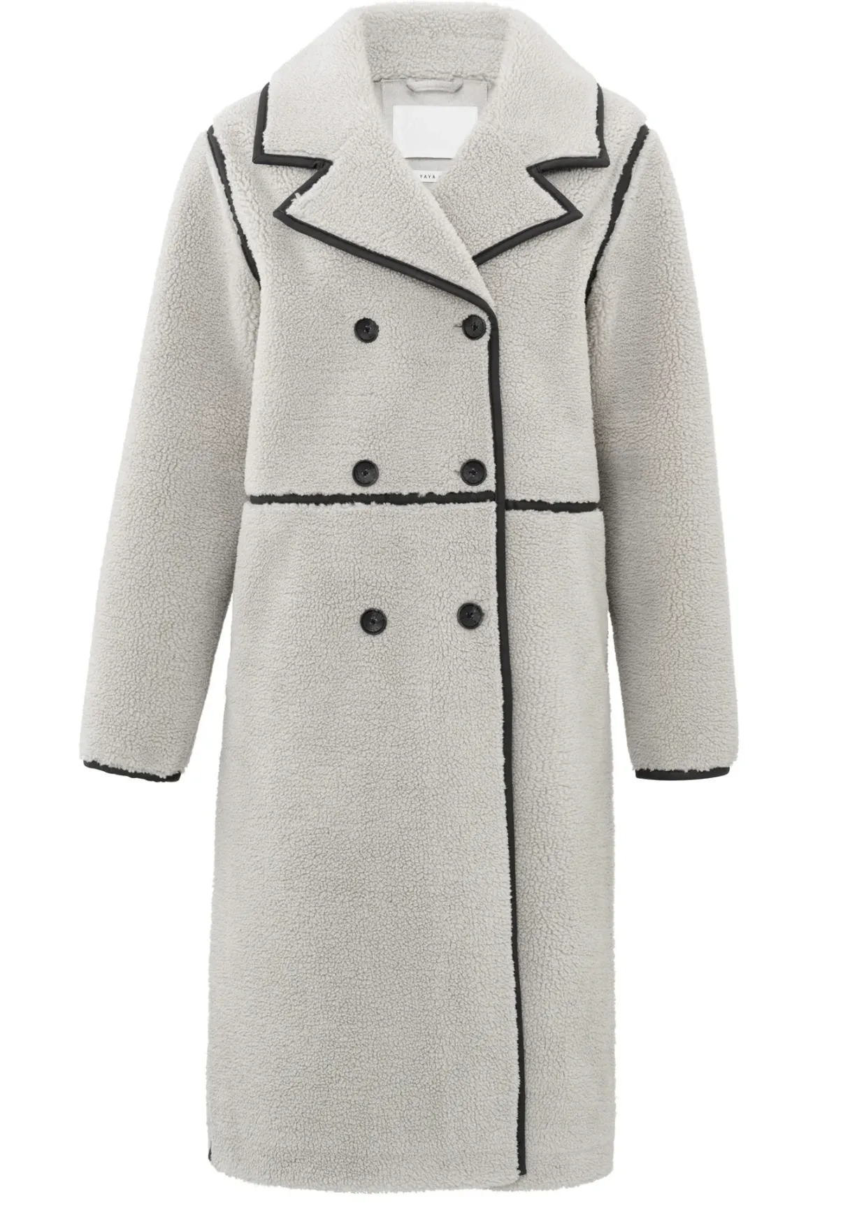 Long Teddy Coat in Dove Grey