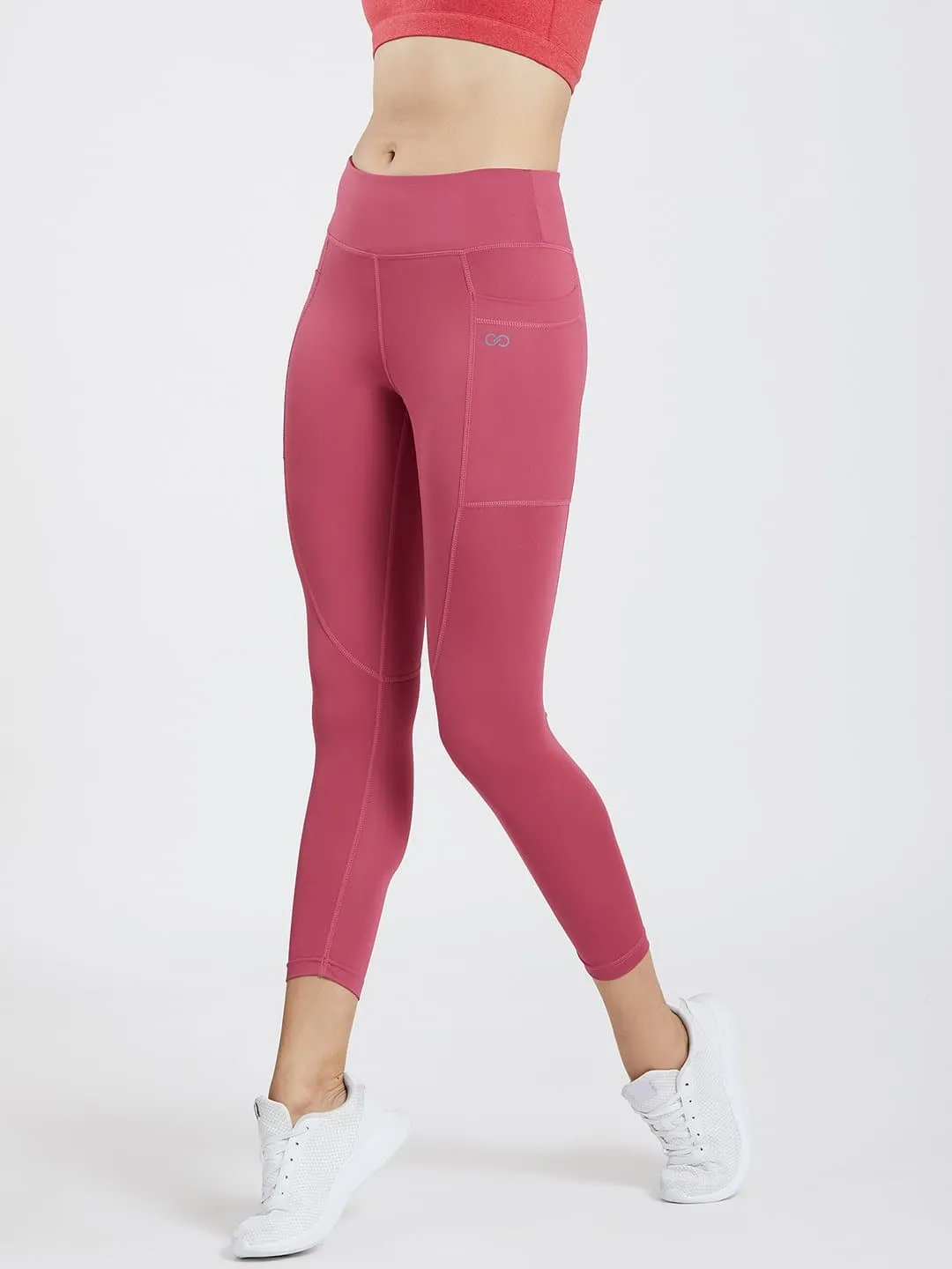 Maxtreme Power me Hippie Pink Ankle Pockets Leggings