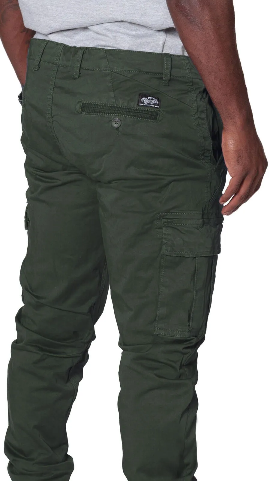 Men’s Cargo Trousers - Khaki Green - 26W