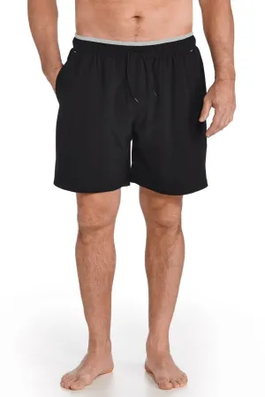 Men's Kahuna Swimming Shorts  |  Black Mercury Piping