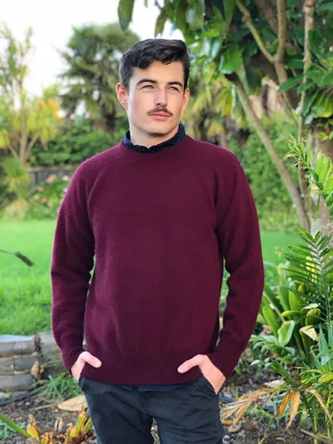 MEN'S PLAIN CREW NECK JUMPER