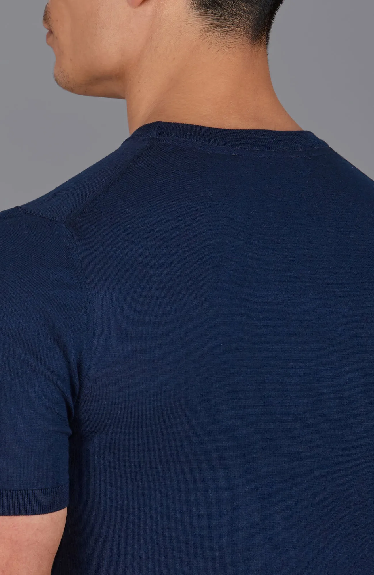 Mens Superfine Merino Wool Knitted T-Shirt