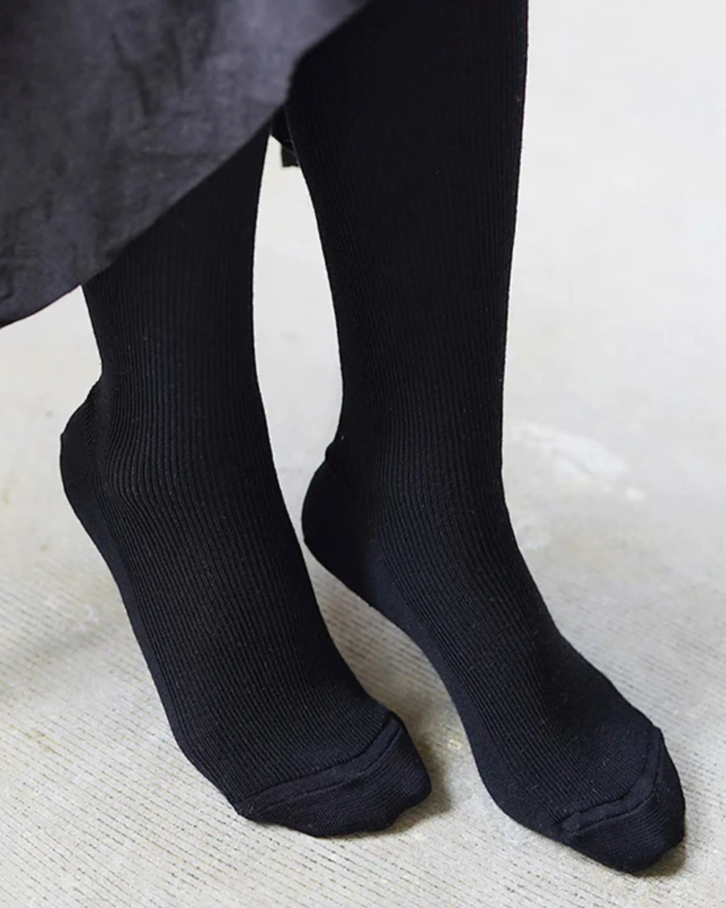 Merino Wool Ribbed Tights