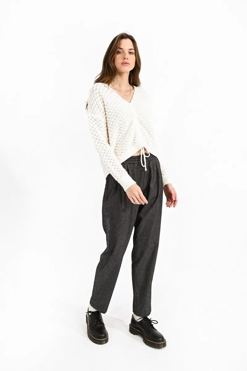 Molly Bracken White PopCorn Knitted Jumper