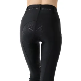 Montar Shelby ShapeTight Ladies High Rise Full Grip Riding Leggings, Black