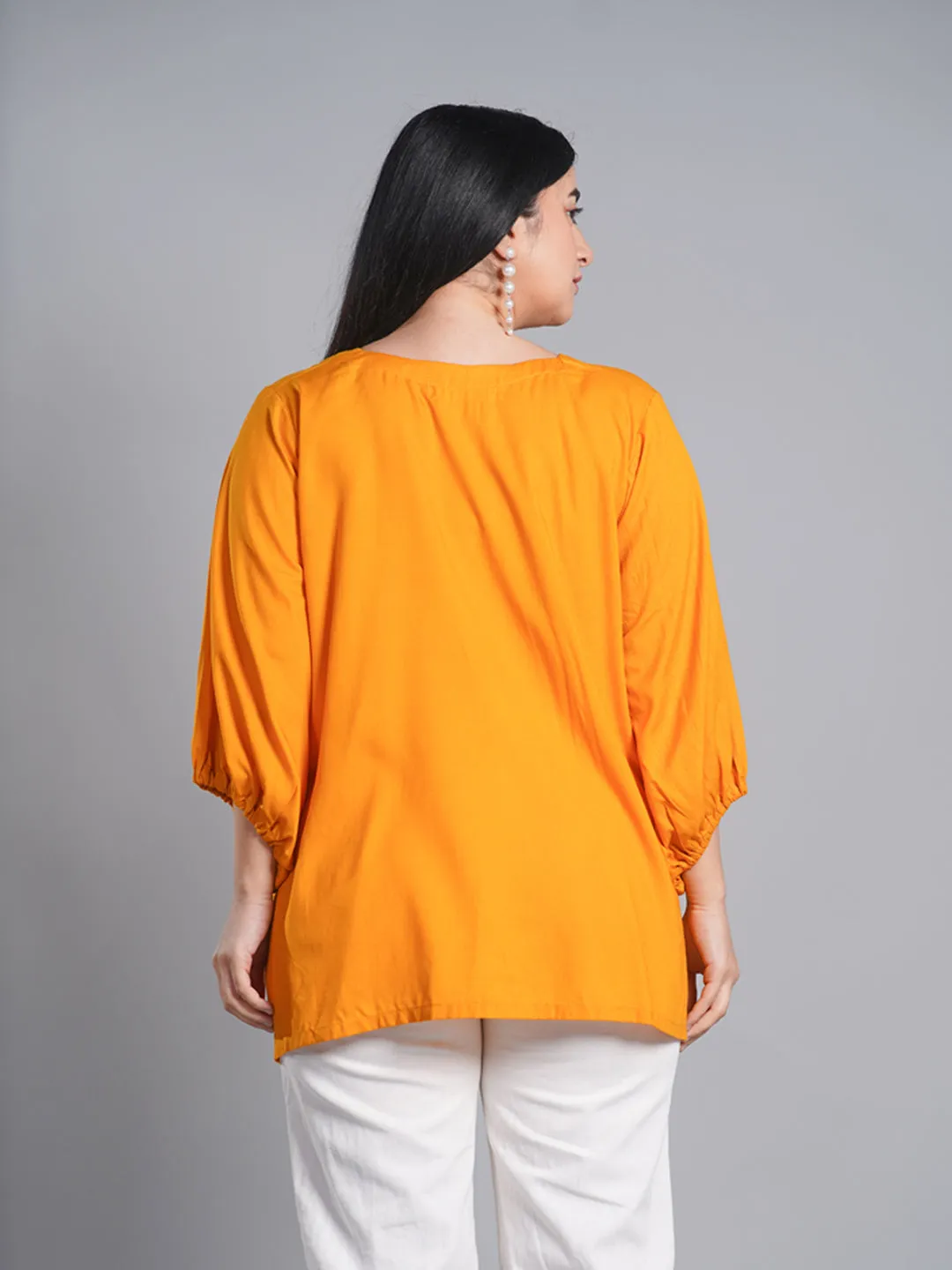 Mustard Rayon Top - SunflowerSunshine