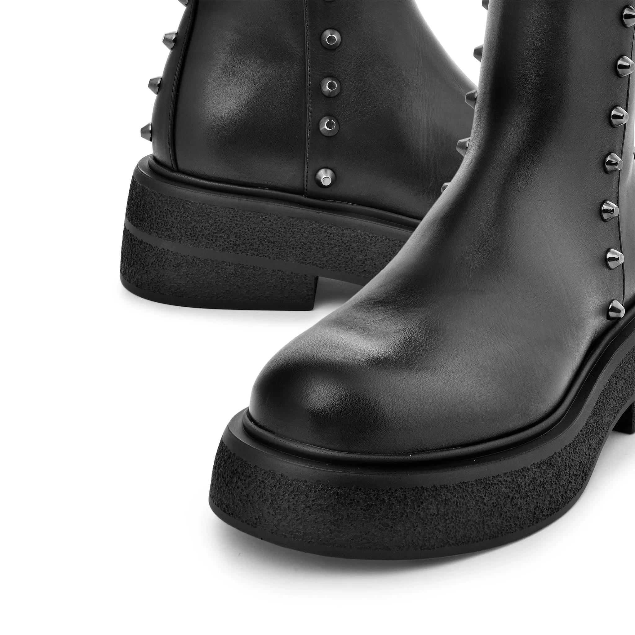 Nikko Pyramid Studs Ankle Boots