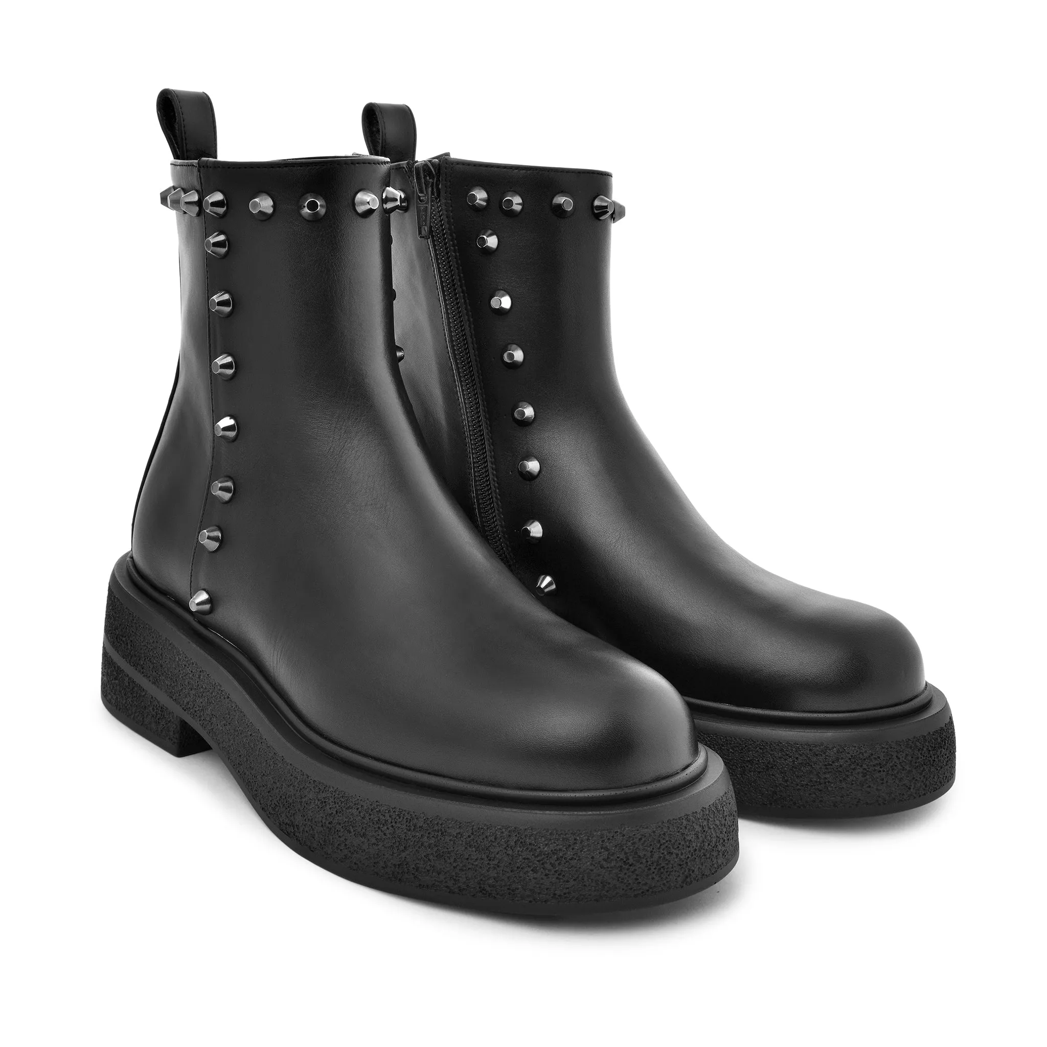 Nikko Pyramid Studs Ankle Boots