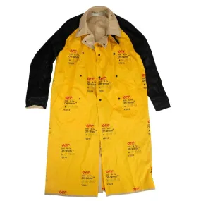 NWT OFF WHITE c/o VIRGIL ABLOH Yellow Oversized Trench Coat Size M $3840