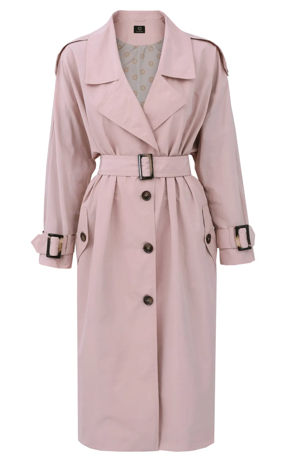 Oversize Trench Coat Powder Pink