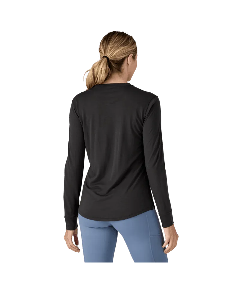 PATAGONIA Women's Capilene Cool Merino Blend Long Sleeve Base Layer Black