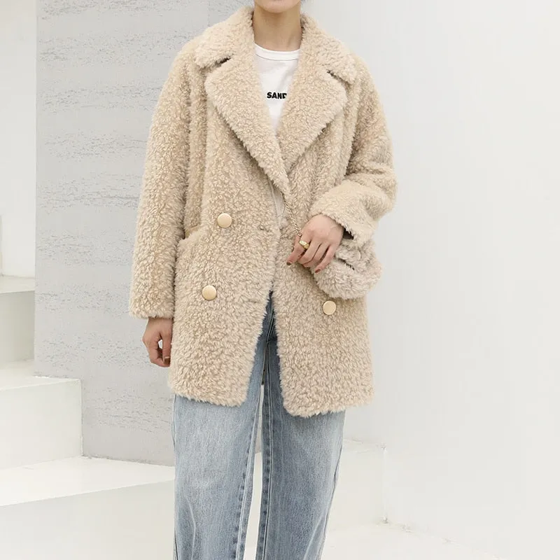 Perfect Opportunity Women's Double-breasted Woven Coat