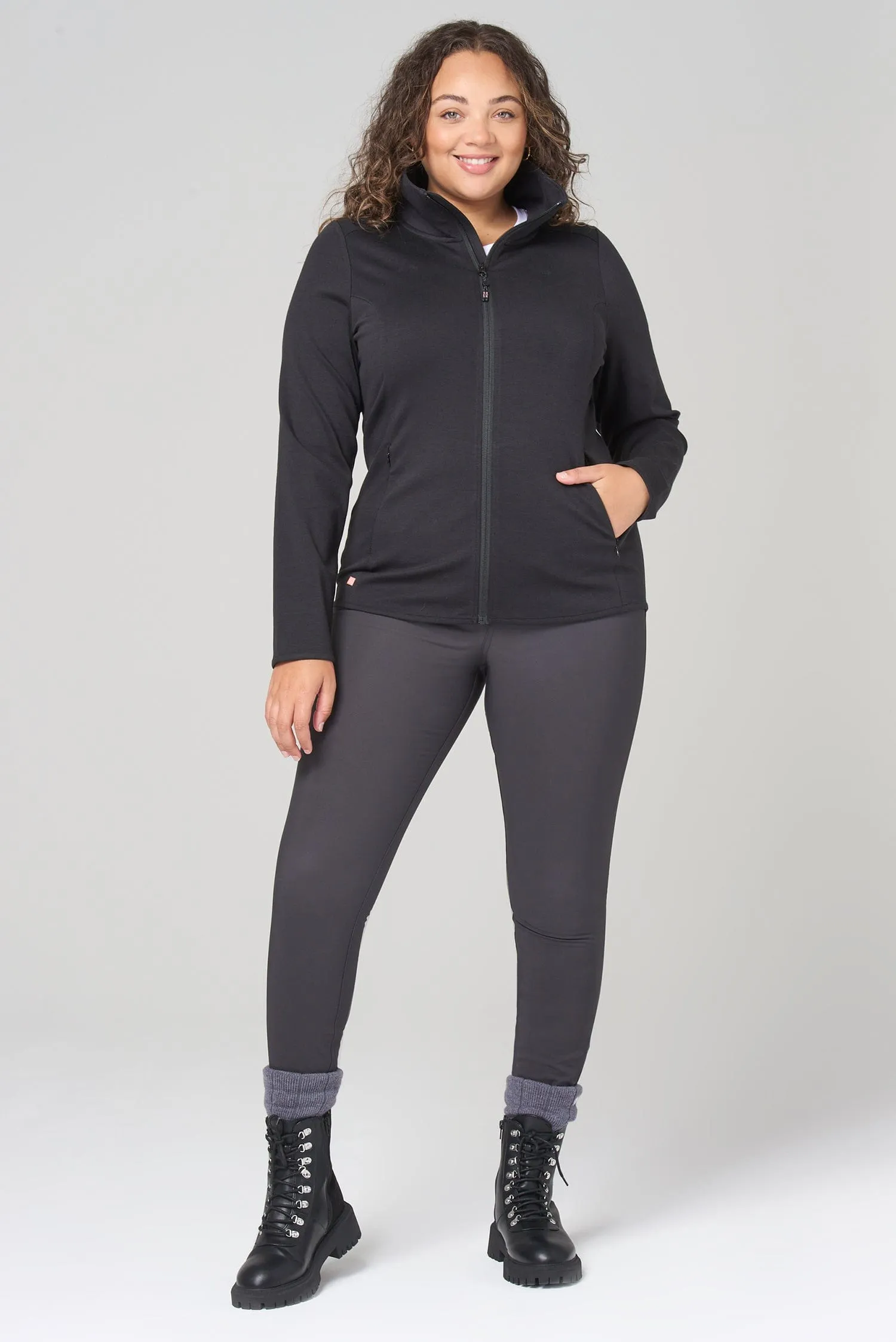 Performance Full Zip Mid Layer - Black