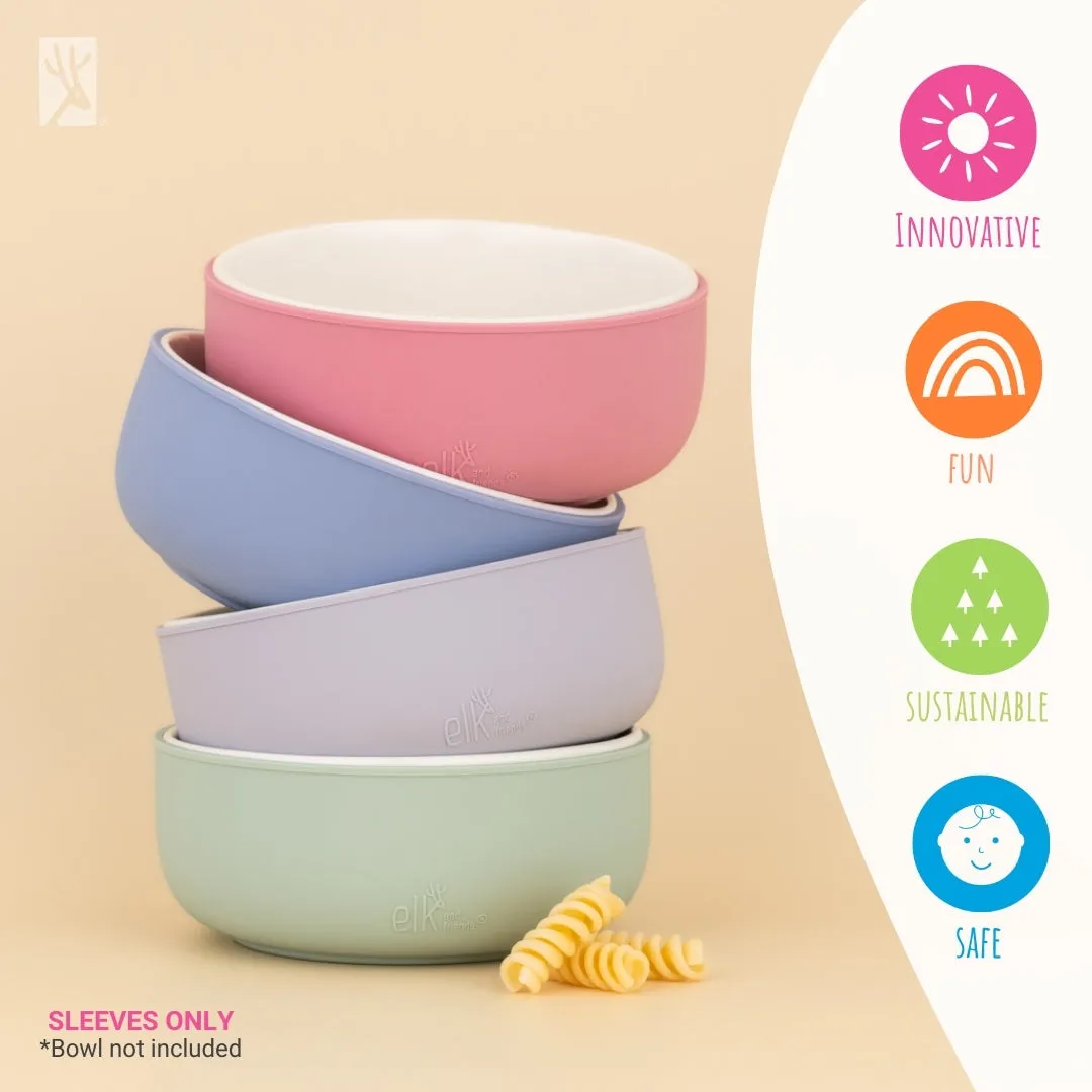 Porcelain Bowl Silicone Suction Sleeve