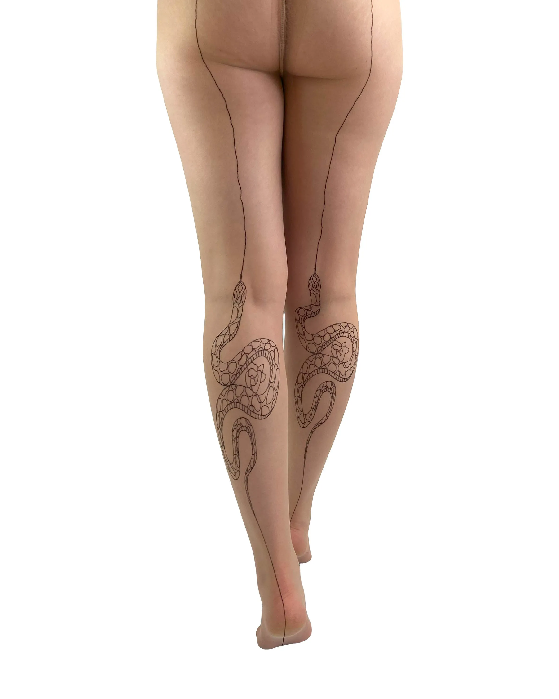 Premium Snake Back Seam Tights