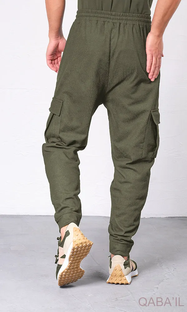 QL Relaxed Cargo Flex in Dark Khaki