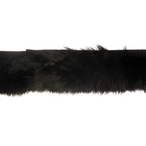 Rabbit Fur Trim Stripping - Black