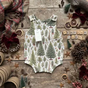 Ribbon Christmas Tree Bloomer Romper | Ready To Post