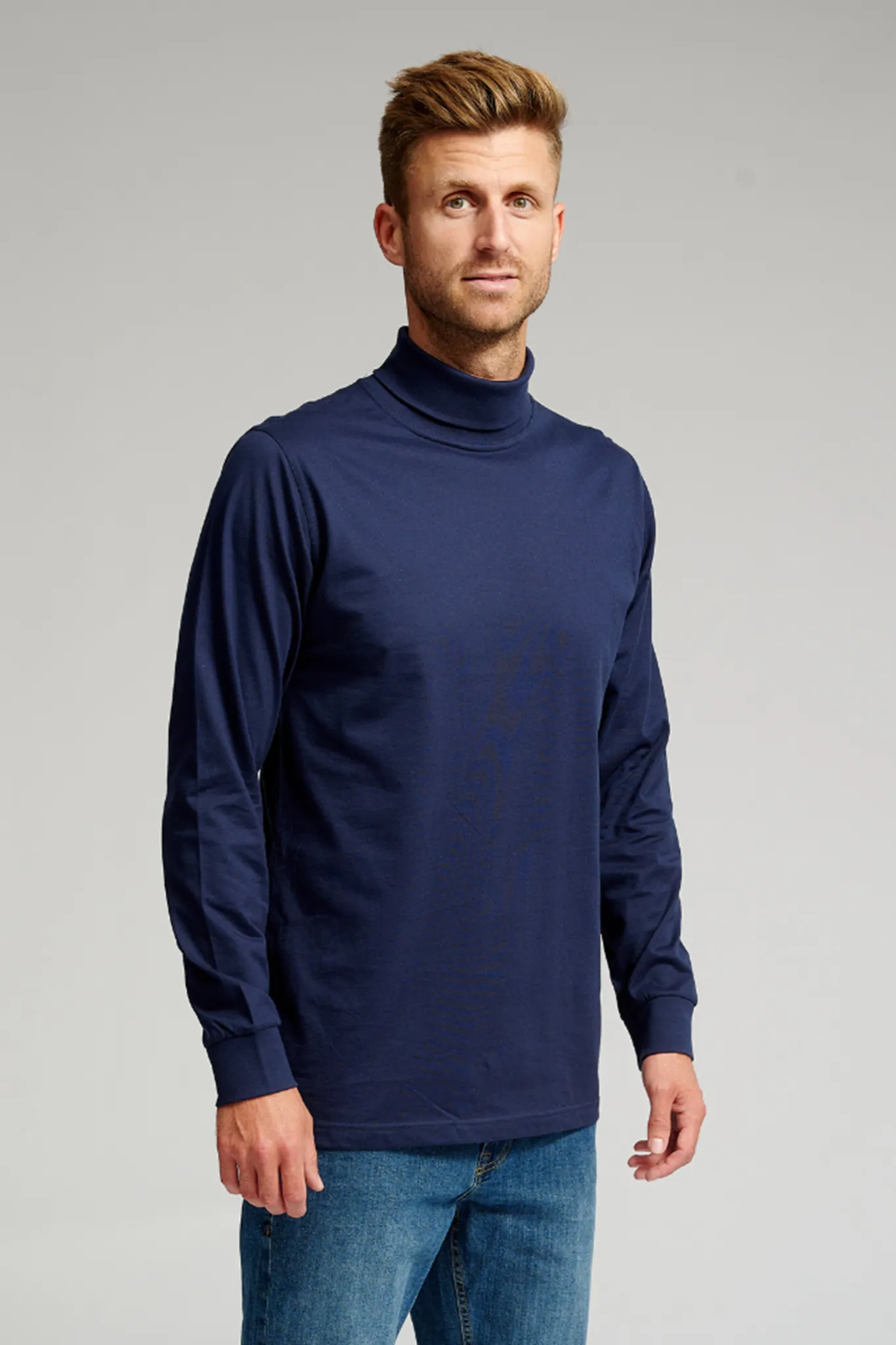 Rollneck jumper - Navy