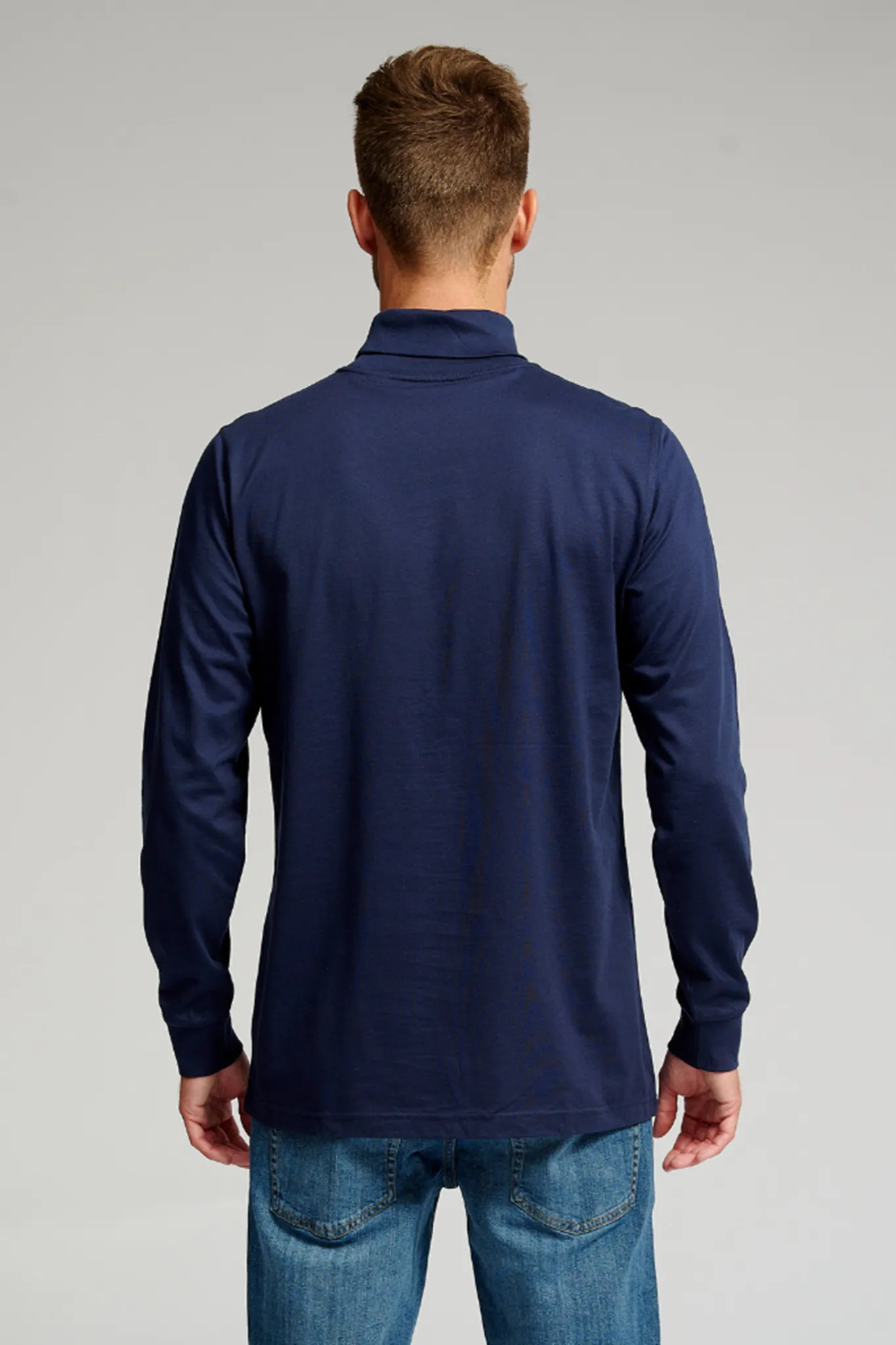 Rollneck jumper - Navy